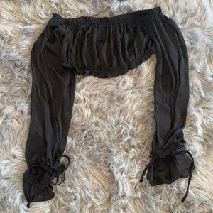 Forever 21 black crop top